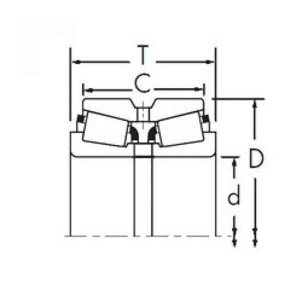 tapered roller bearing axial load 87750/87112DC+X1S-87750 Timken #1 image