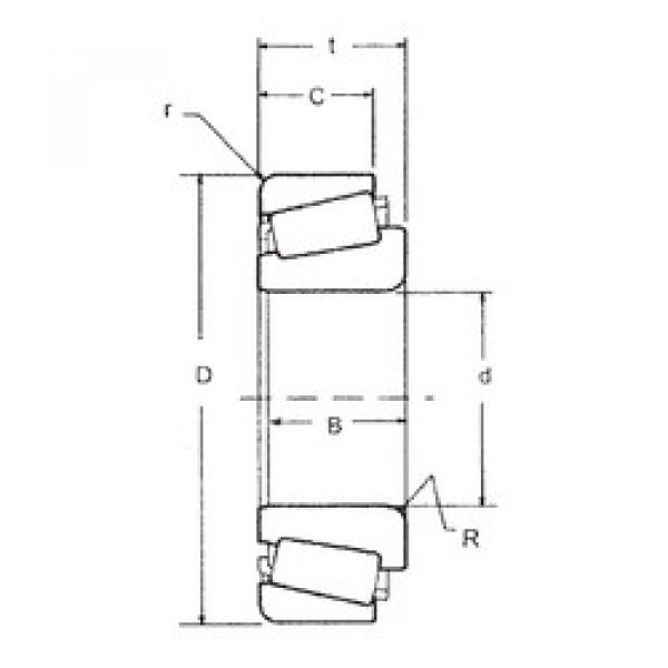 tapered roller dimensions bearings 358/354A FBJ #1 image