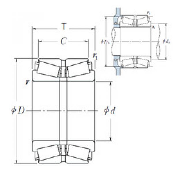 tapered roller bearing axial load HR100KBE042+L NSK #1 image