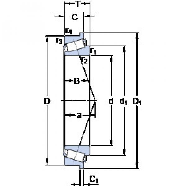 tapered roller thrust bearing 30208 RJ2/Q SKF #1 image