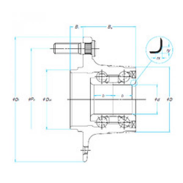 tapered roller bearing axial load ZA-28BWK19B-Y-2CP-01 NSK #1 image