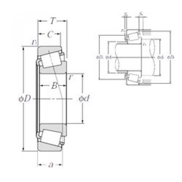 tapered roller dimensions bearings 33016U NTN #1 image