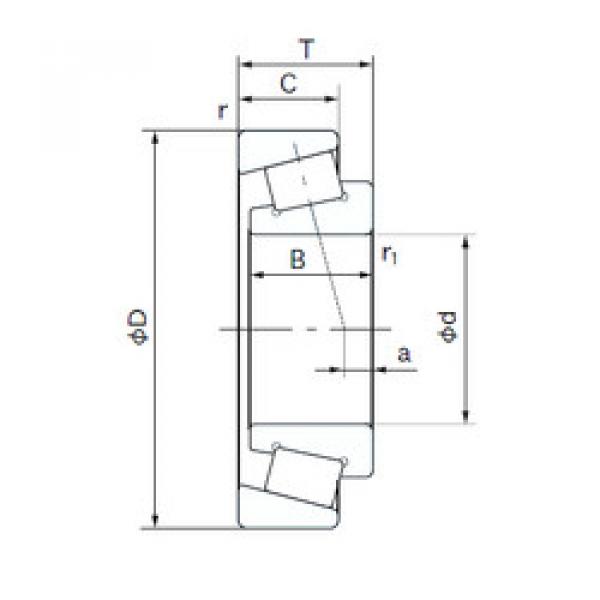 tapered roller bearing axial load QT18 NACHI #1 image