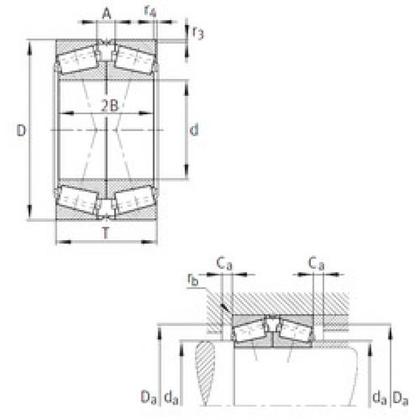 tapered roller thrust bearing 32228-A-N11CA-A250-300 FAG #1 image