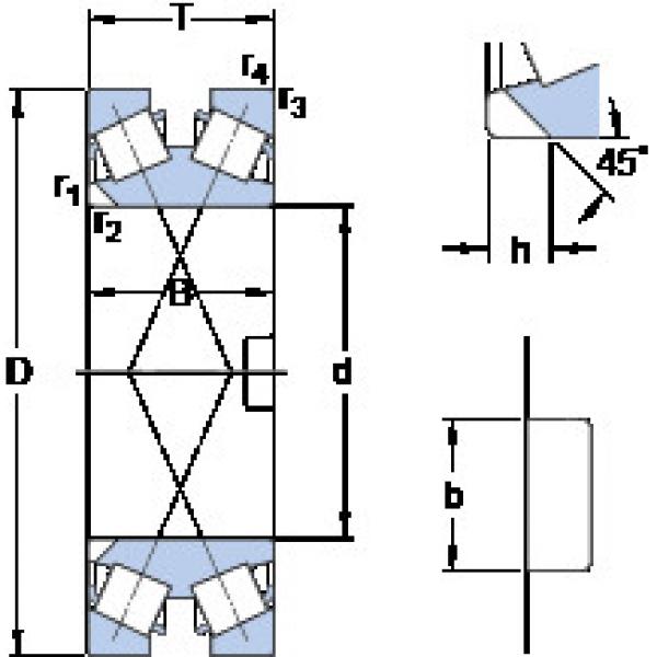 tapered roller dimensions bearings 332068 SKF #1 image