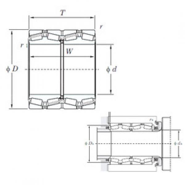 tapered roller dimensions bearings 37222 KOYO #1 image