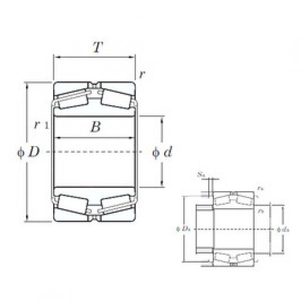 tapered roller dimensions bearings 452/500 KOYO #1 image