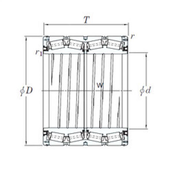 tapered roller dimensions bearings 47TS685650 KOYO #1 image