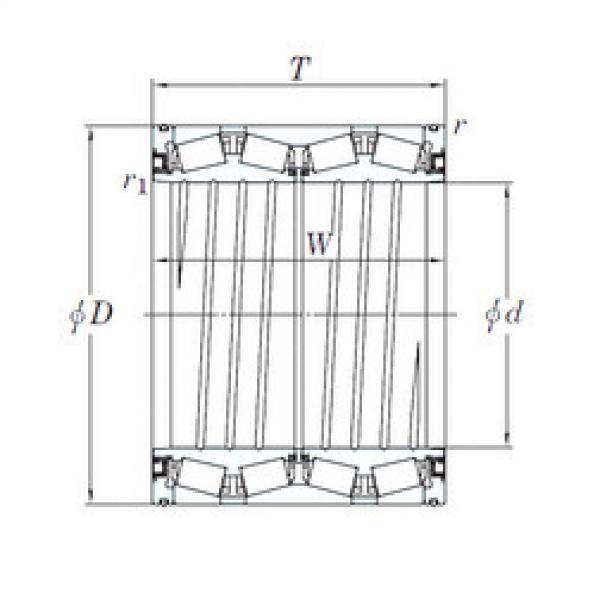 tapered roller dimensions bearings 47TS151215 KOYO #1 image