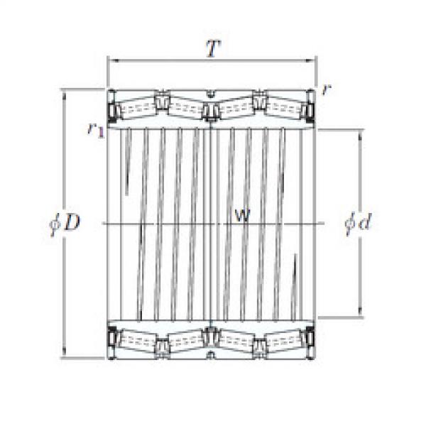 tapered roller dimensions bearings 4TRS711N KOYO #1 image
