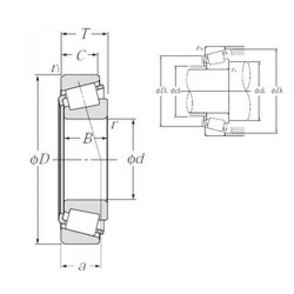 tapered roller dimensions bearings 4T-02474/02420 NTN #1 image