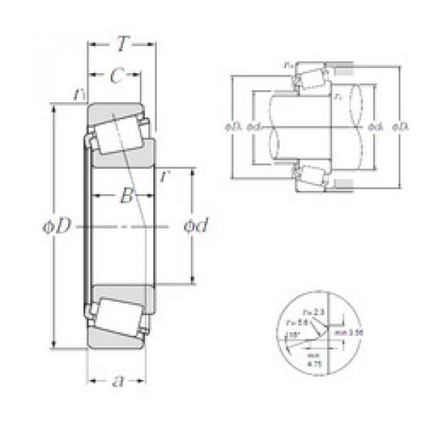 tapered roller dimensions bearings 4T-JL69349/JL69310 NTN #1 image