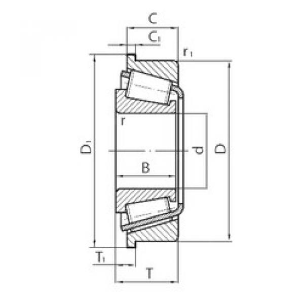 tapered roller dimensions bearings 712178100 INA #1 image