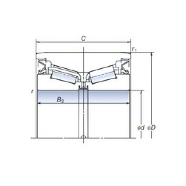 tapered roller bearing axial load AR100-38 NSK #1 image