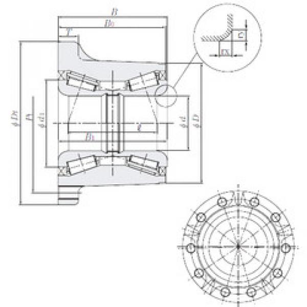 tapered roller bearing axial load HUR042-27 NTN #1 image