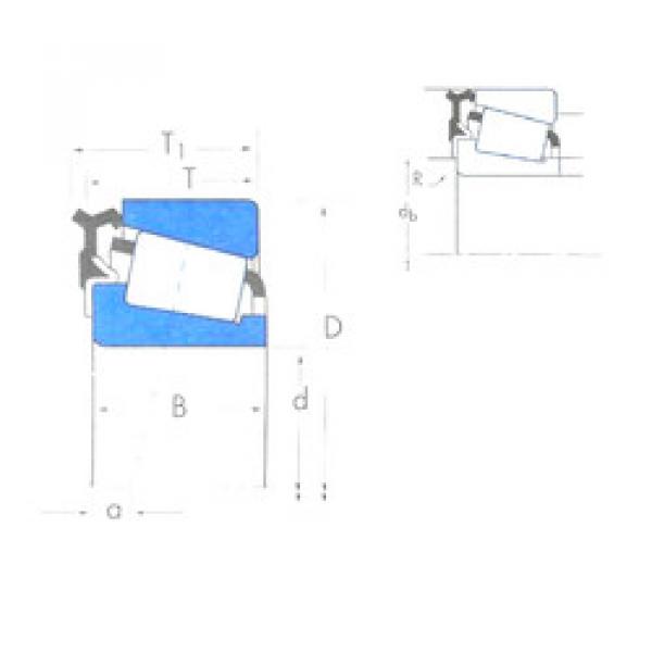 tapered roller bearing axial load L44643/L44610-L44600LA Timken #1 image