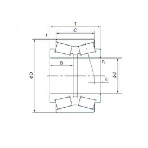 tapered roller bearing axial load QT28 NACHI #1 image