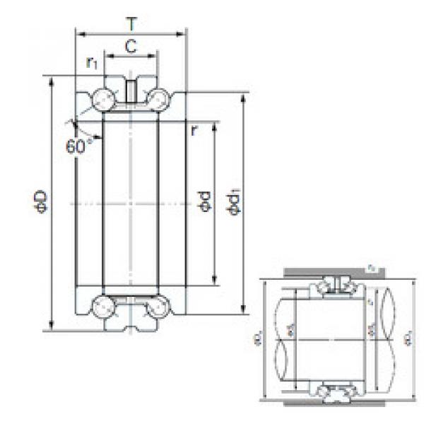 thrust ball bearing applications 105TAD20 NACHI #1 image