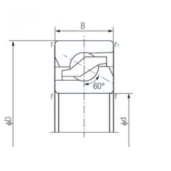 thrust ball bearing applications 20TAB04 NACHI #1 image