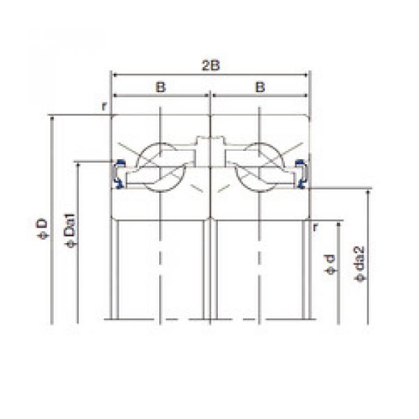 thrust ball bearing applications 17TAB04DF-2LR NACHI #1 image