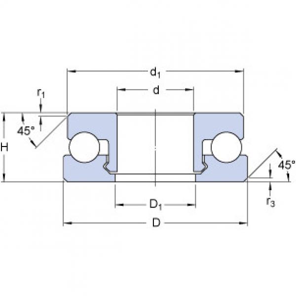 thrust ball bearing applications 51100 V/HR22T2 SKF #1 image