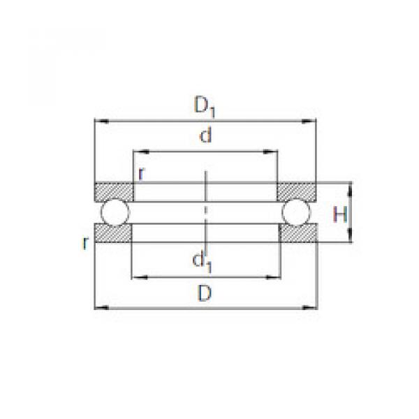 thrust ball bearing applications 51106 KBC #1 image