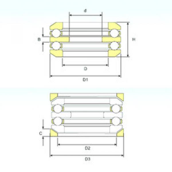 thrust ball bearing applications 54208 U 208 ISB #1 image