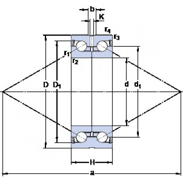 thrust ball bearing applications BEAS 012042-2RS SKF #1 image