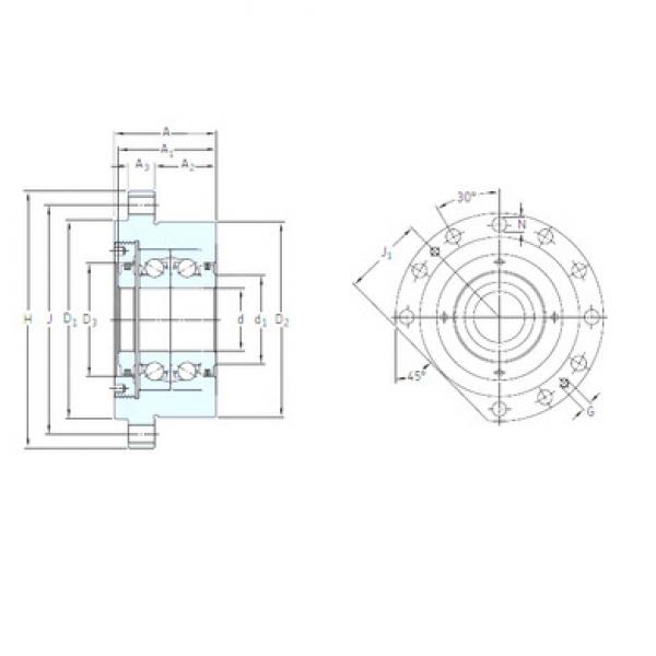 thrust ball bearing applications BSDU 225 FF SNFA #1 image