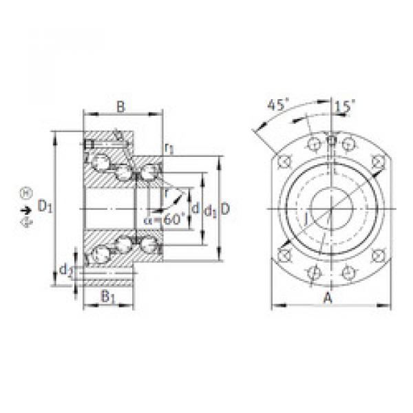 thrust ball bearing applications DKLFA30100-2RS INA #1 image