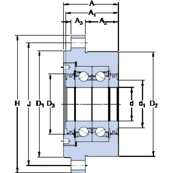 thrust ball bearing applications FBSA 209/DB SKF #1 image