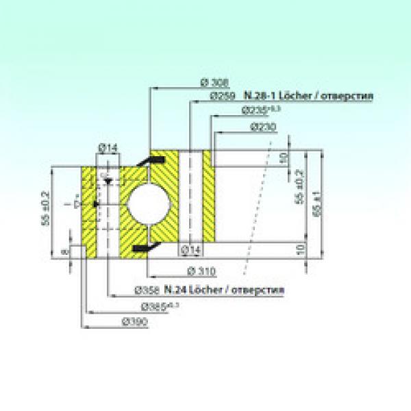 thrust ball bearing applications NB1.25.0308.200-1PPN ISB #1 image