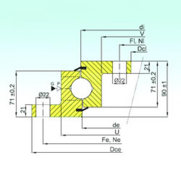 thrust ball bearing applications NBL.30.1055.201-2PPN ISB #1 image