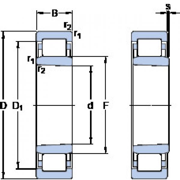 thrust ball bearing applications NU 1996 KMA SKF #1 image