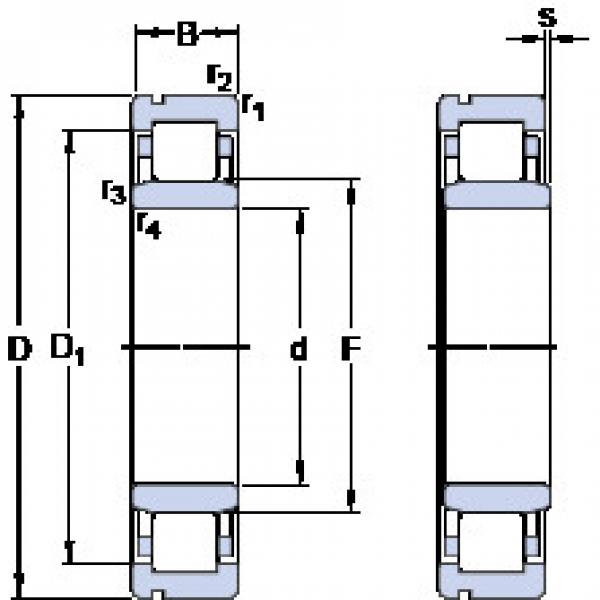 thrust ball bearing applications NU 309 ECNP SKF #1 image