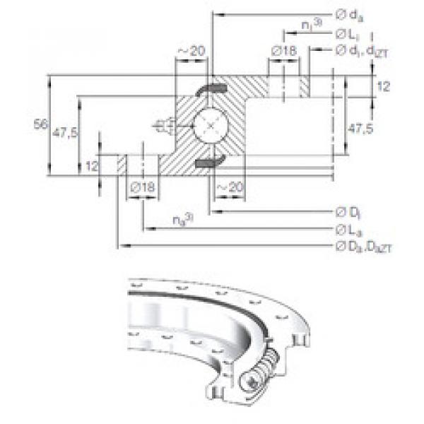 thrust ball bearing applications VLU 20 0644 INA #1 image