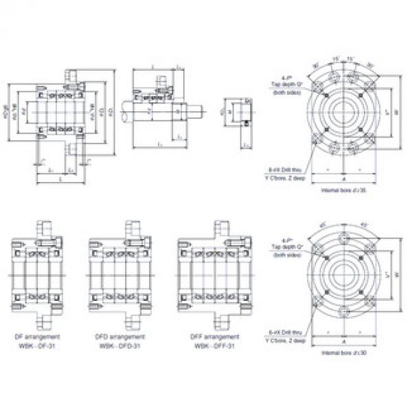 thrust ball bearing applications WBK25DF-31 NSK #1 image