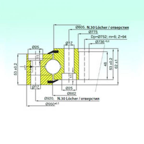 thrust ball bearing applications ZB1.25.0860.200-1SPPN ISB #1 image