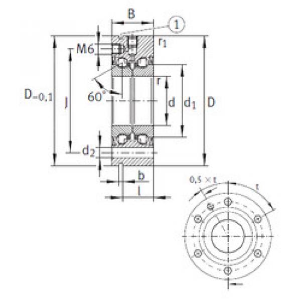 thrust ball bearing applications ZKLF1255-2RS INA #1 image