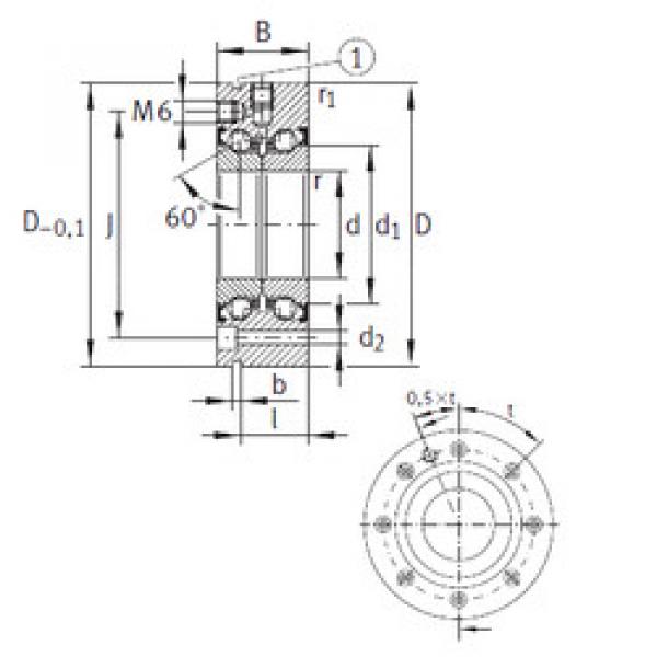 thrust ball bearing applications ZKLF60145-2Z INA #1 image