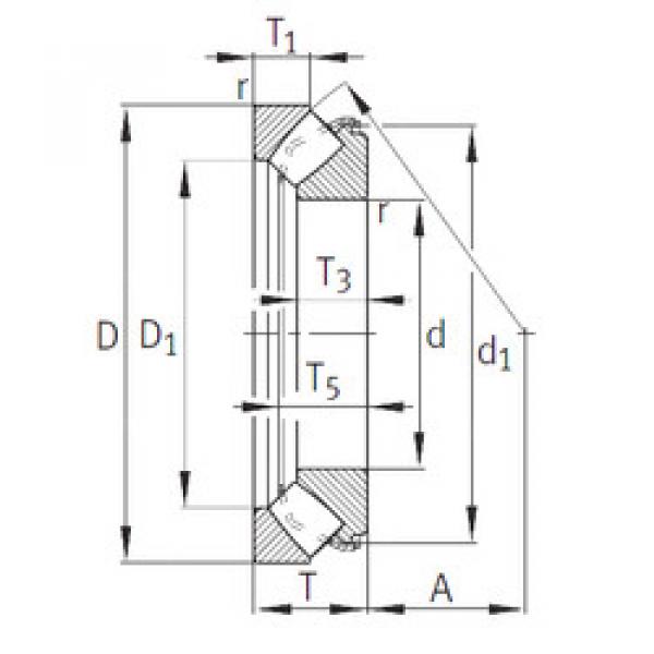 thrust ball images bearings 29317-E1 INA #1 image