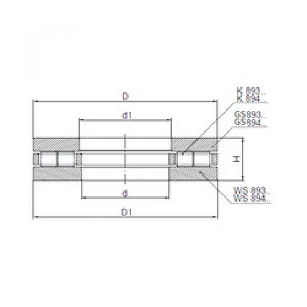 thrust ball images bearings 89309 CX #1 image