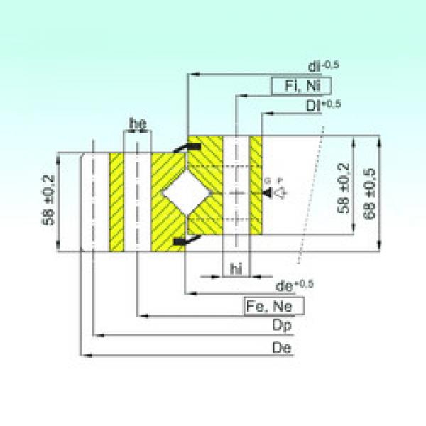 thrust ball images bearings ER1.16.1314.400-1SPPN ISB #1 image