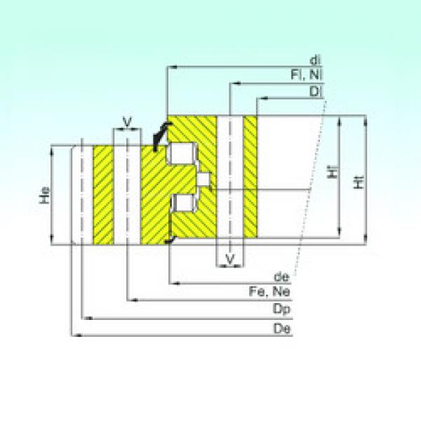 thrust ball images bearings ER3.20.1250.400-1SPPN ISB #1 image