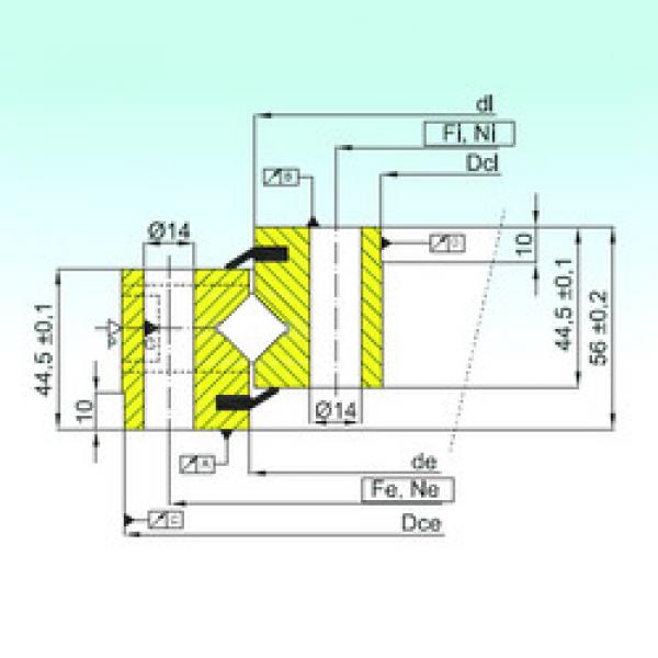 thrust ball images bearings NR1.14.0414.201-3PPN ISB #1 image