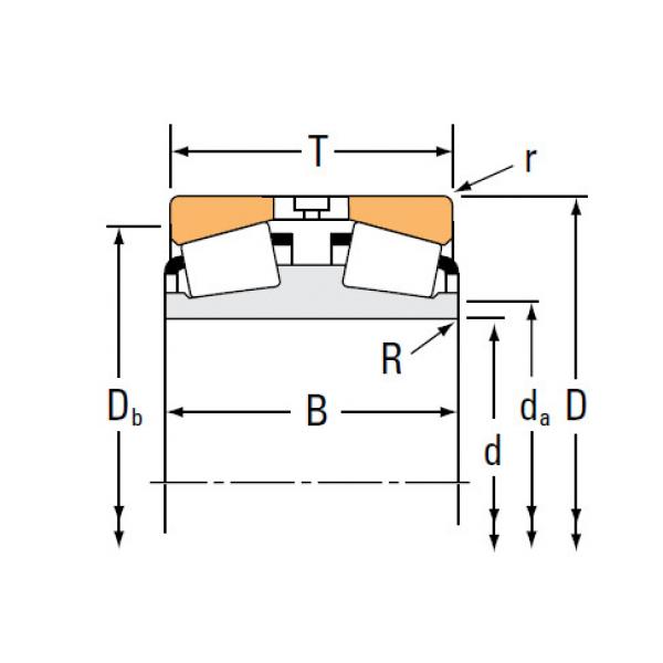 TDI TDIT Series Tapered Roller bearings double-row EE522126D 523087 #1 image