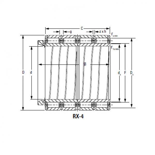 Four-Row Cylindrical Roller Bearings 650ARXS2841 723RXS2841 #1 image