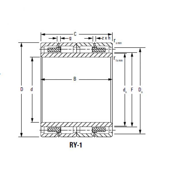 Four-Row Cylindrical Roller Bearings 800RX3164 RX-1 #2 image