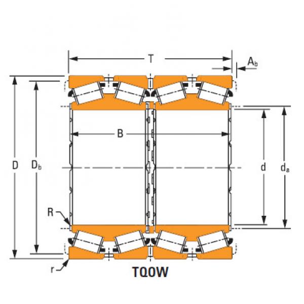 four-row tapered roller Bearings 48680dgw 48620 #2 image