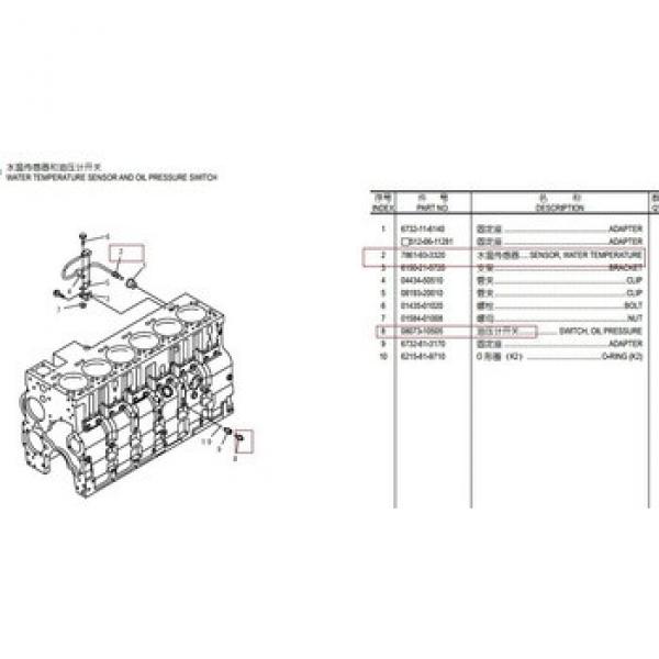 6742-01-5159 6742-01-1520 LINER KIT PC300-7 PC360-7 pc50mr-2 cylinder block 708-7R-13130 #1 image